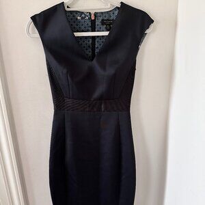 Ted Baker London Tailored Sleeveless Dress in Navy Size 0